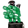 Leather Golf Club Iron Head Covers 9 Piece Set Headcover