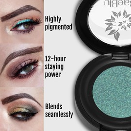 BaeBlu Hypoallergenic Eyeshadow Organic 100% Natural Finely Pressed Velvety Smooth Powder, Made in USA, Caribbean