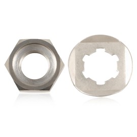 Front Sprocket Lock Nut with Holder Washer Fit for Yamaha Banshee 350 YFZ350 1987-2006 Replace#:90215-21239