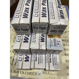 DPI 9 PACK Durable Value Waxed Paper / 75-sq. ft. roll / (12”x25yds) Each, Made USA