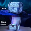 Magical Treasure Chest Night Light with Northern Lights Projector, USB