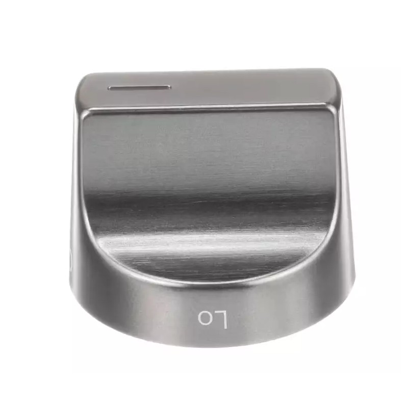 Whirlpool KIP 5R99, W10850015, Knob, Surface Burner, Black Stainless