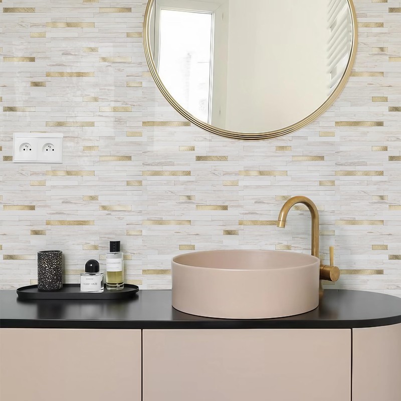 STICKGOO 2 Sheets Peel and Stick Backsplash Tile, Stick on