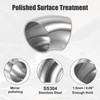 QUARKZMAN 4 Pieces 45 Degree SS304 Stainless Steel Exhaust Elbow