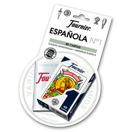 Fournier No 1 Blister Card Spanish Baraja, 40 Cards + Regulation, Mus and Tute, Multicoloured (F24786)