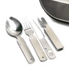 German cutlery set 4 pieces Eating utensils military style spoon