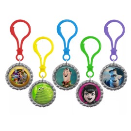 Handmade 5 HOTEL TRANSYLVANIA 3 3D Bottle Cap Color Zipper Pull Birthday Party Favors