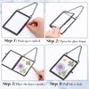 Landhoow 8 Pcs Double Glass Frame for Pressed Dried Flowers