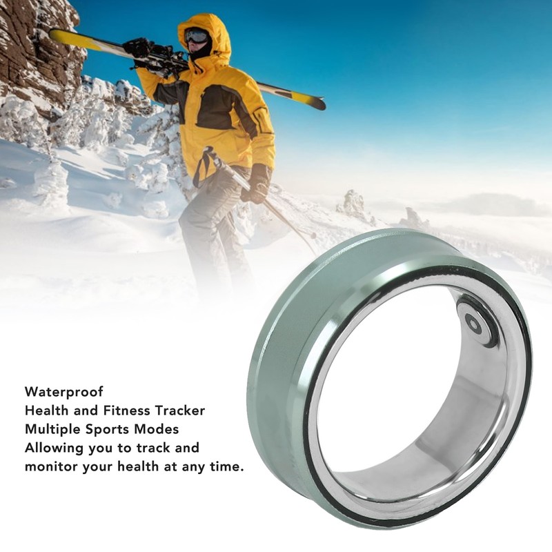 Smart Ring Waterproof Lightweight Ti Alloy Stainless Steel Skin Friendly