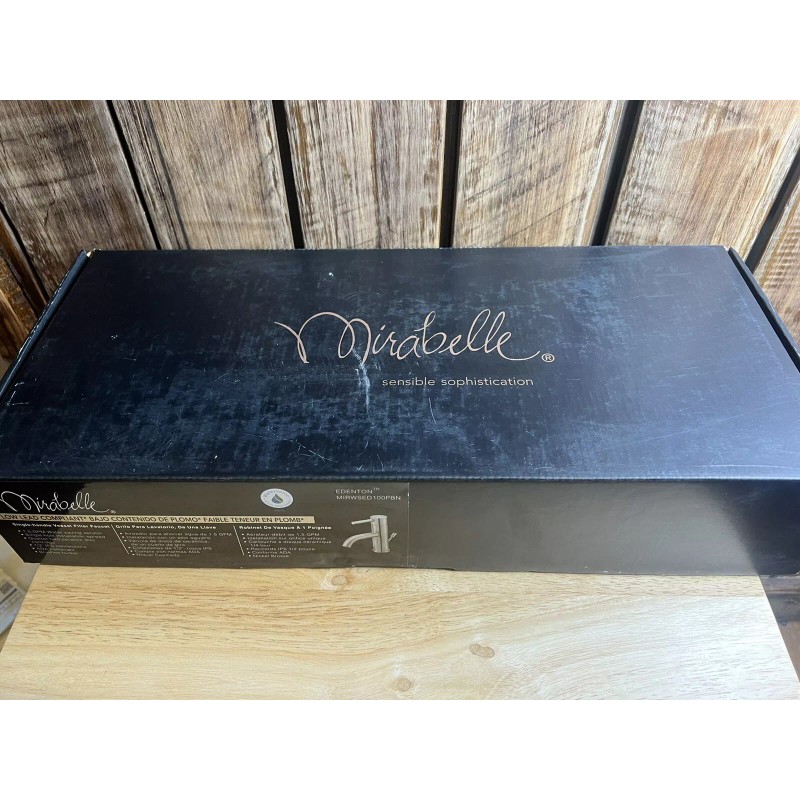 Mirabelle Edenton MIRWSED100PBN Single-Handle Vessel Filler Faucet Brushed Nicke