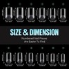 TOMICCA Square Short Nail Tips for Gel Nails, Gel Full