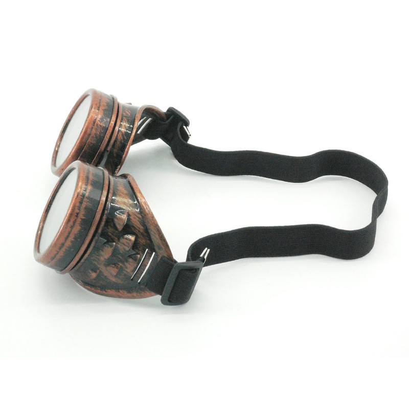 Lodou Cyber Goggles Steampunk Welding Goth Cosplay Vintage Goggles Rustic