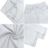 LBDLONGBIDA High Waist PU Leather Pants Stretch Skinny Disco Metallic