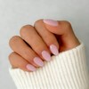 SXVME Uñas postizas cortas de gel suave, 32 piezas, 16
