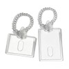2 PCS Butterfly Photocard Holder - Clear Acrylic ID Badge