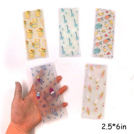 coldchill Ice Pack for Lunch Bags, Reusable Lunch Ice Pack, Cooler Ice Packs, Freezer Packs, Slim & Long-Lasting for Lunch Box, Beach Cooler Bag, Picnic Baskets, Keep Food Cool Fresh (5 PCS)