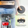 BOOSDEN Bicycle Saddle, Black, Studded Saddle, Soft, Large, Wide Bicycle