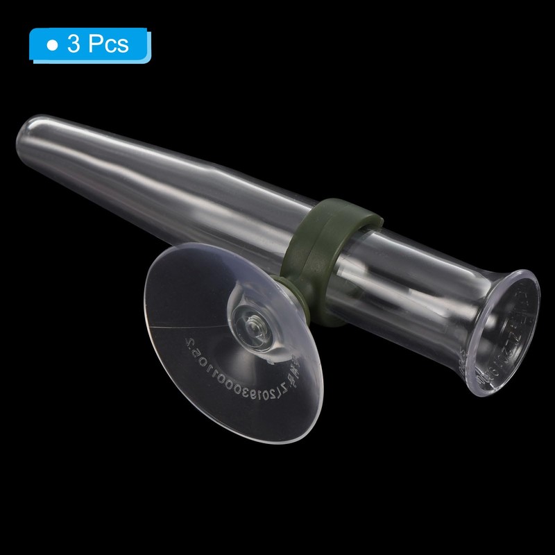 PATIKIL Floral Water Tubes with Suction Cup, 3 Pcs 0.6"