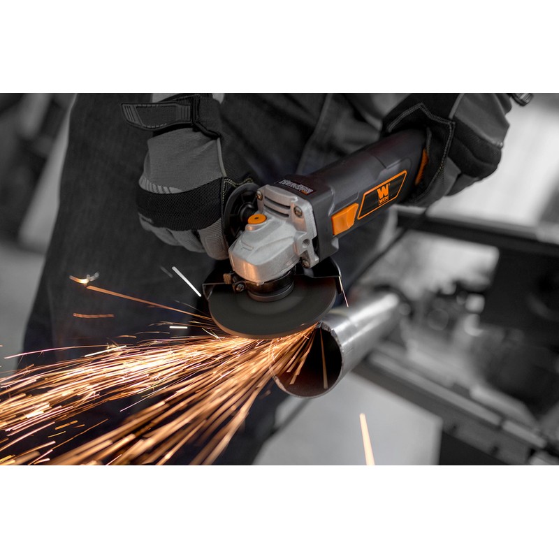 WEN 7-Amp Angle Grinder with 4-1/2-Inch Wheel and Reversible Handle