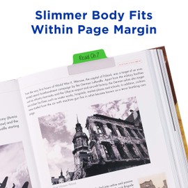 Avery Margin Ultra Tabs, 2.5" x 1", 2-Side Writable, Assorted Colors, 48 Repositionable Page Tabs (74866)