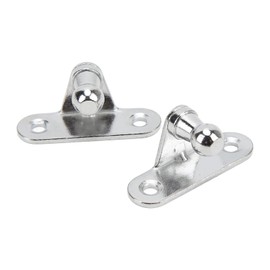 Gas Strut Mount 2 Pieces Gas Lift Mount 10mm Ball Stud Metal Universal Multi Fit for Engine Boot