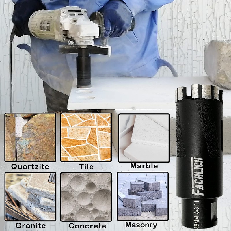 FACHLICH Diamond Core Drill Bit 1-1/4" Granite Hole Saw 32mm