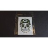 Green Bay Packers (Skull) Sticker. (3" x 2 1/4")