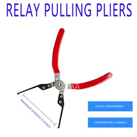 Luminuti 1 Pcs Fuse Puller .Fuse Puller Tool .Relay Puller .Electrical Disconnect Pliers For Cars .Switch Puller,Metal Relay And Fuse Remover Tool (Red)