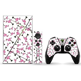 MightySkins Skin Compatible with NVIDIA Shield TV (2017) wrap Cover Sticker Skins Cool Flamingo