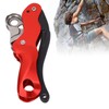 Aluminum Magnalium Alloy Self‑Braking Stop Descender for 10‑12mm Rope Climbing