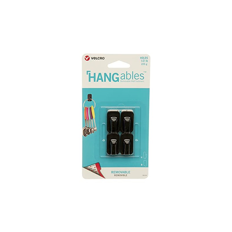VELCRO Brand - VEL-30105-USA HANGables Removable Wall Hooks | Easy-to-Remove