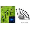 NEWOTE 12PCS Blue LED Outdoor Plastics Garden Solar Powered Landscape