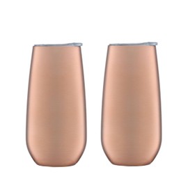 Cambridge 6 Oz Copper Champagne Flutes, Set Of 2, 2 Count, No Color
