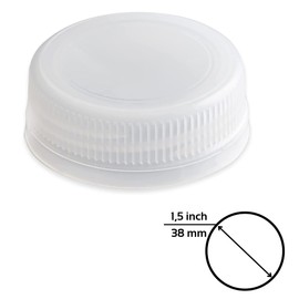 Lakesstory Bottle Caps Tamper Seal Lids Cap for Bottle Screw Cap Bottle Plastic Bottle Caps Juice Bottles Cap (pack of 25, clear)