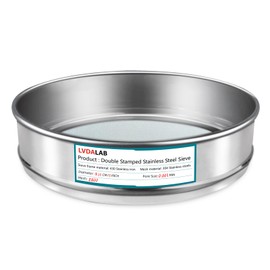 LVDALAB 304 Stainless Steel Mesh Lab Sieve, 2800 Mesh(0.003mm) Aperture Test Sieve, 7.9Inch(20cm) Diameter Economy Standard Analysis Sample Test Sieves for Industrial Laboratory Homes
