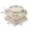 SOFE Column Pedestal Stand for Decoration Display, Distressed White Small