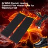 Haosie 1 Pair Black USB Heater, 2A 5v 35℃-50℃ USB