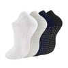 Grip Socks Ankle Pilates Socks with Grips for Women Non