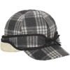 Stormy Kromer Equinox Cap Size 7 1/8 Charcoal/White Tartan