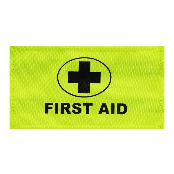 RE-GEN - Home Office Workplace First Aid Bracelet ID Card Holder - Yellow High Visibility (Single Pack)