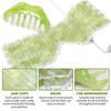 1 Jade Eye Mask and 1 Scraping Comb, Reusable Eye