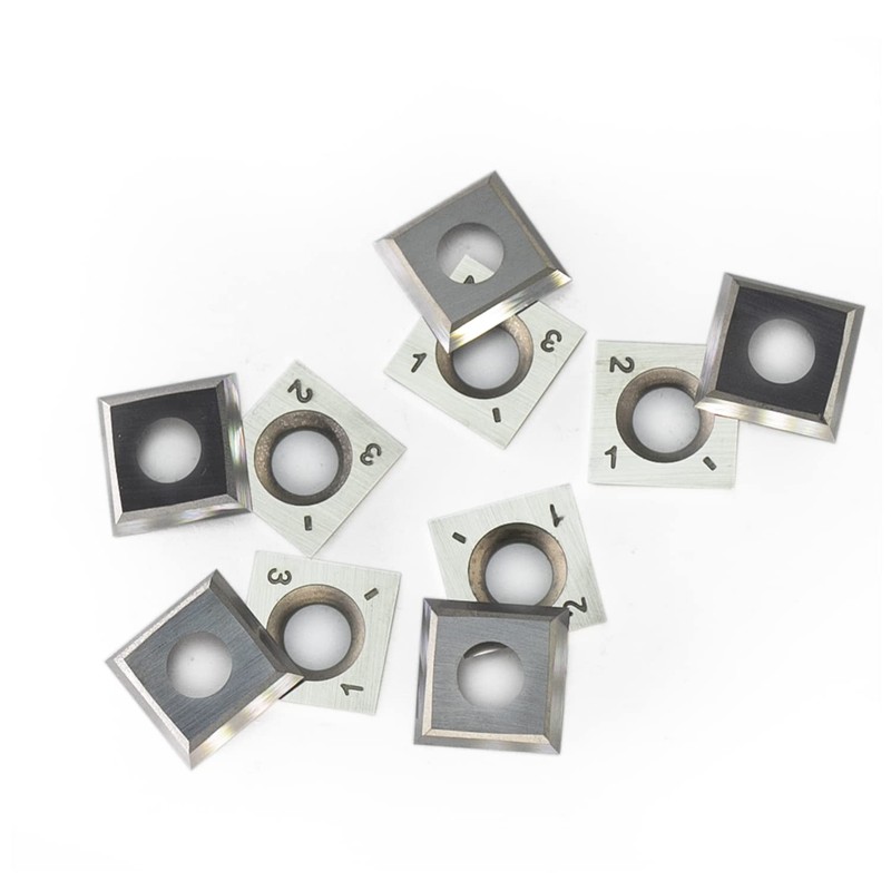 14mm Square Carbide Inserts Cutters Knives Blades 14×14×2.0mm-30°for Woodworking Spiral/Helical