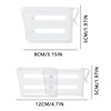 Expandable Fridge Space Allocator, 12PCS Clear Plastic Drawers Separators, 3.1-4.7"Adjustable