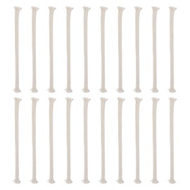 SWATOM 1/4" Round Cotton Oil Lamp Wicks 20 PCS for Tiki Torches,Alcohol Candle Burner,Lampberger Kerosene Lamp,Dietz Oil Lantern