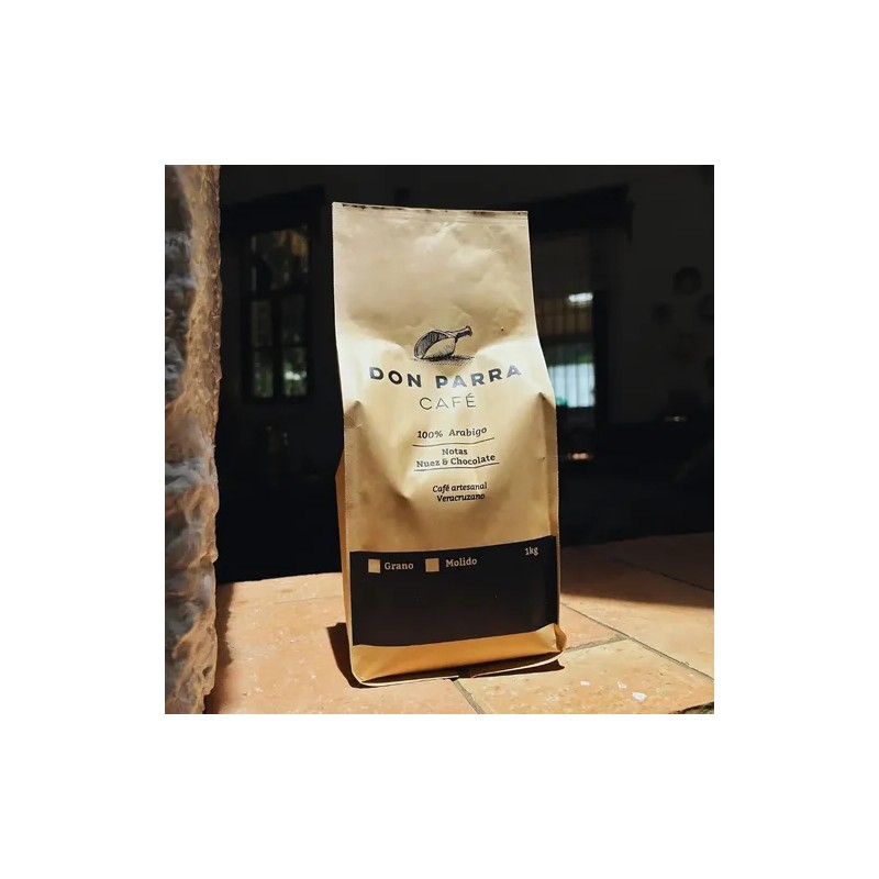1kg Don Parra Café De Veracruz 100 Artesanal Tostado Grano