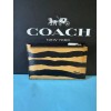 Coach NWT Coach Zip Card Case With Tiger Print HONEY/BLACK-MU