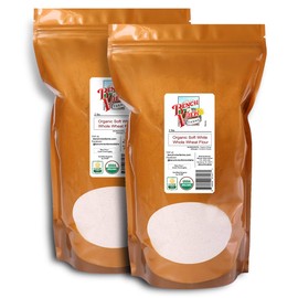 Organic Soft White Whole Wheat Flour - 2lbs (Pack of 2)