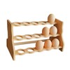 Wooden Egg Holder Countertop Egg Holder For Fresh Eggs,Bamboo Egg