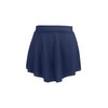 Women Soft Mesh Side Split Short Ballet Dance Skirt Navy