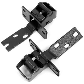HECASA Upper & Lower Door Hinges Compatible with 1947-1955 Chevy Pickup Truck Steel Powder Coated - Left Driver Side